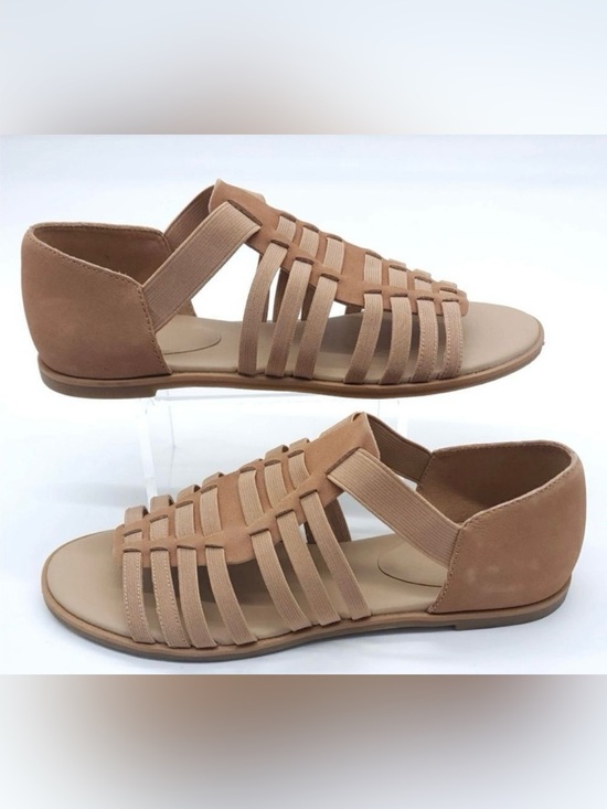 Eileen Fisher Shoes - Eileen Fisher Rato Strappy Heel in Honey Elastic and leather straps size 8